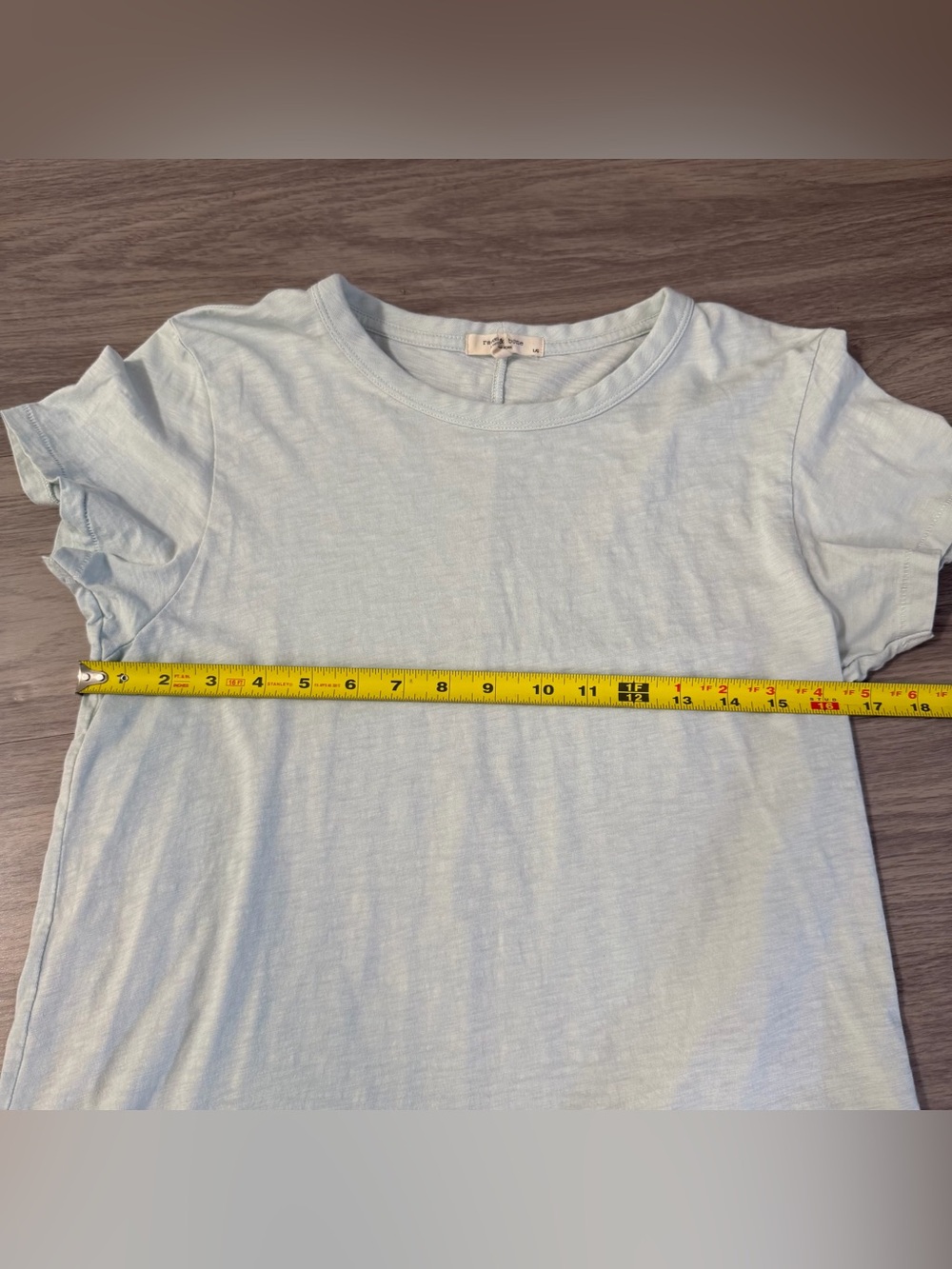Rag & Bone Organic Cotton Slub Tee Light Blue | Women’s Large - Picture 6 of 6